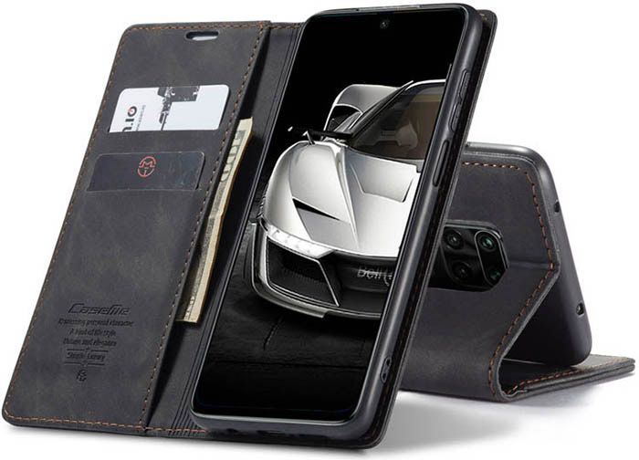 CaseMe Xiaomi Redmi Note 9S Wallet Kickstand Magnetic Flip Leather Case