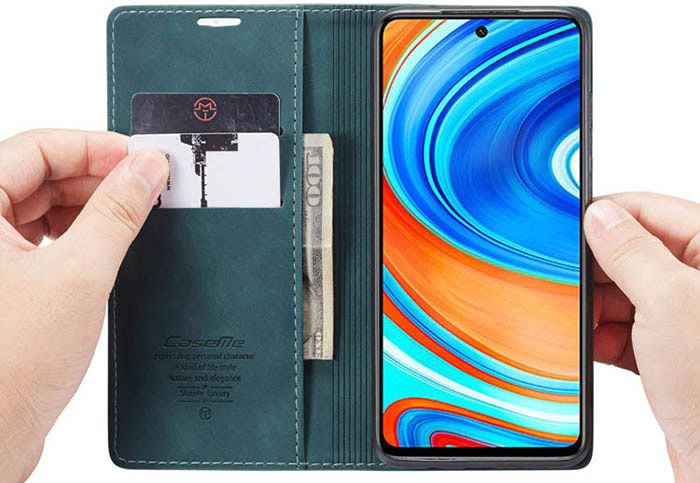 CaseMe Xiaomi Redmi Note 9 Pro Wallet Kickstand Magnetic Flip Leather Case