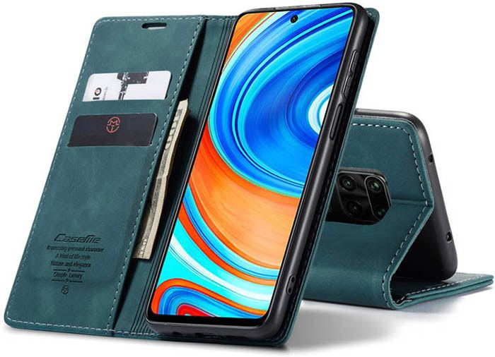 CaseMe Xiaomi Redmi Note 9 Pro Max Wallet Kickstand Magnetic Flip Leather Case