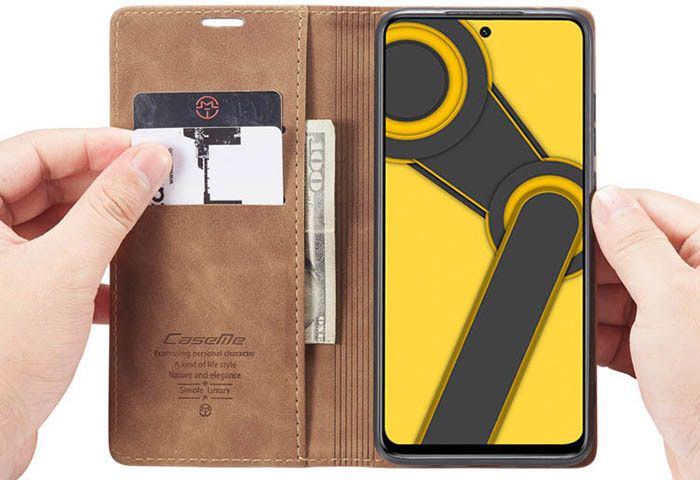 CaseMe Xiaomi Redmi Note 9 Pro Wallet Kickstand Magnetic Flip Leather Case