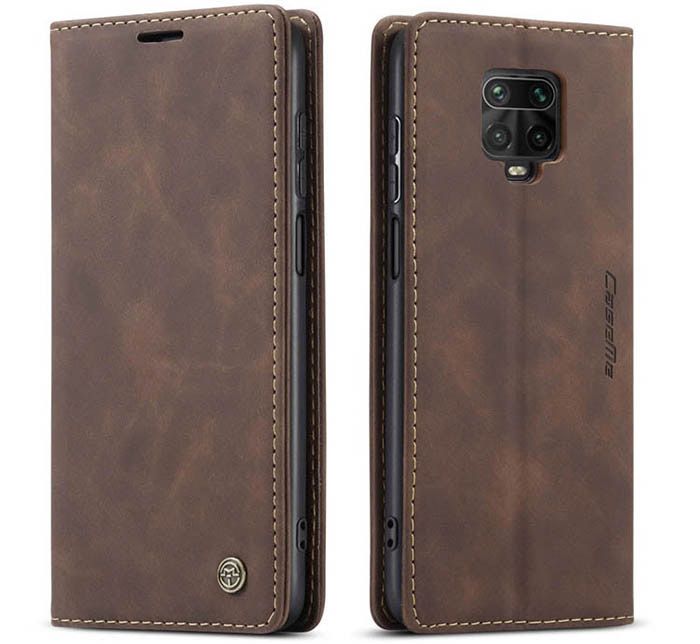 CaseMe Xiaomi Redmi Note 9 Pro Wallet Kickstand Magnetic Flip Leather Case