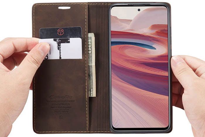 CaseMe Xiaomi Redmi Note 9 Pro Wallet Kickstand Magnetic Flip Leather Case