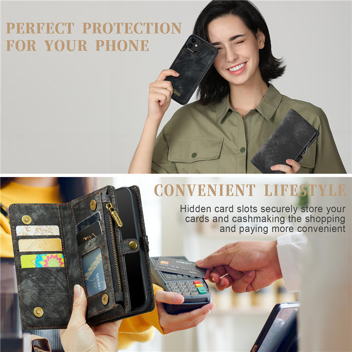 CaseMe iPhone 12 Wallet Case with Wrist Strap