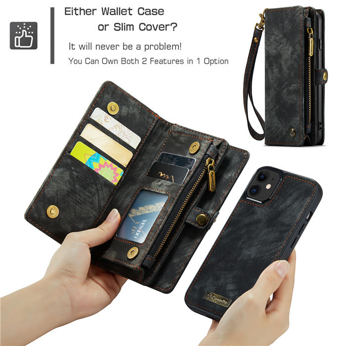 CaseMe iPhone 12 Wallet Case with Wrist Strap