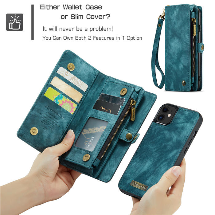 CaseMe iPhone 12 Wallet Case with Wrist Strap