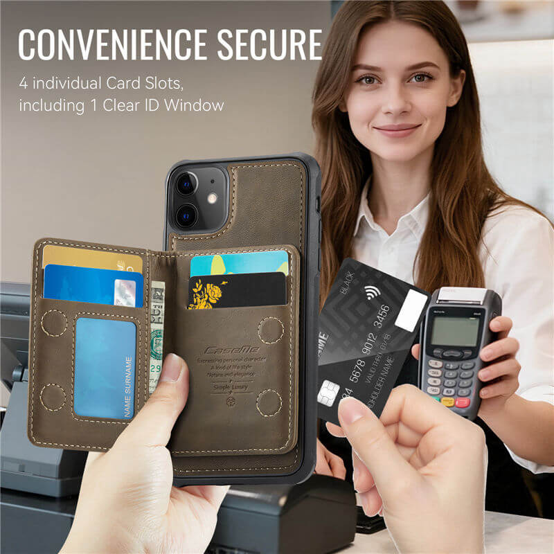CaseMe iPhone 11 2-in-1 Detachable Magnetic Wallet Case
