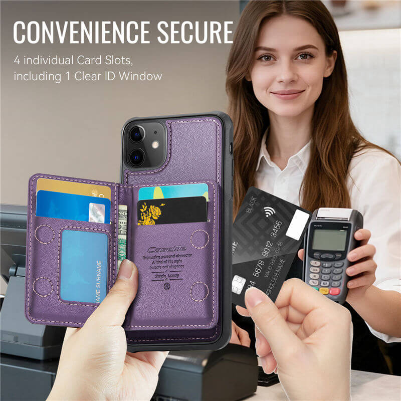 CaseMe iPhone 11 2-in-1 Detachable Magnetic Wallet Case