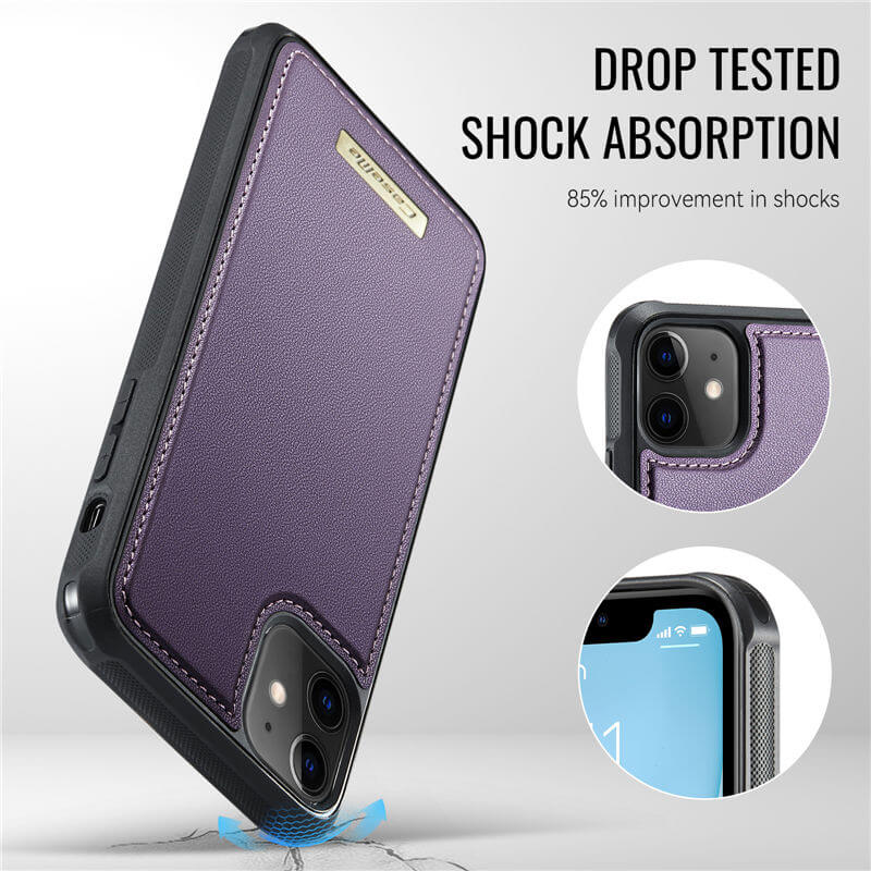CaseMe iPhone 11 2-in-1 Detachable Magnetic Wallet Case
