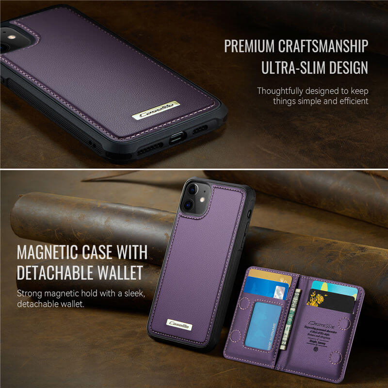 CaseMe iPhone 11 2-in-1 Detachable Magnetic Wallet Case