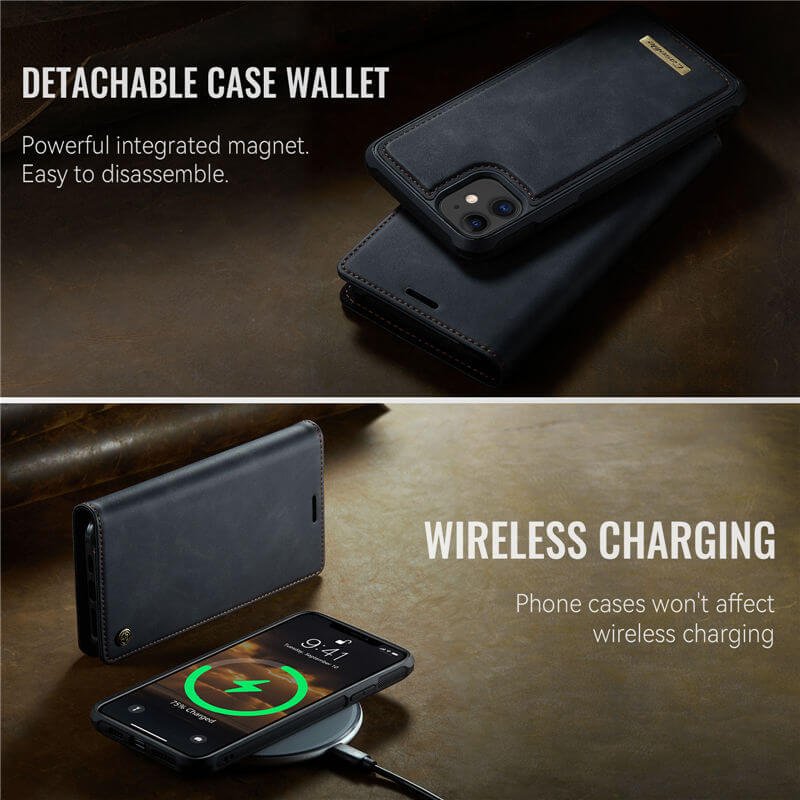 CaseMe iPhone 11 2-in-1 Magnetic Wallet Case