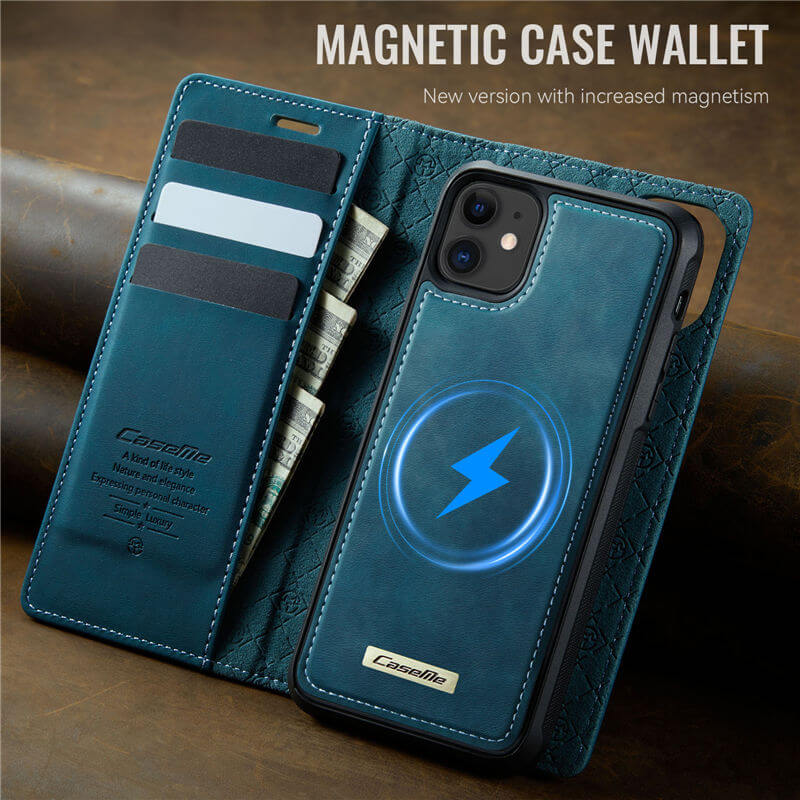 CaseMe iPhone 11 2-in-1 Magnetic Wallet Case