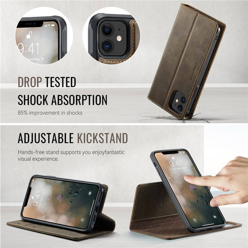 CaseMe iPhone 11 2-in-1 Magnetic Wallet Case