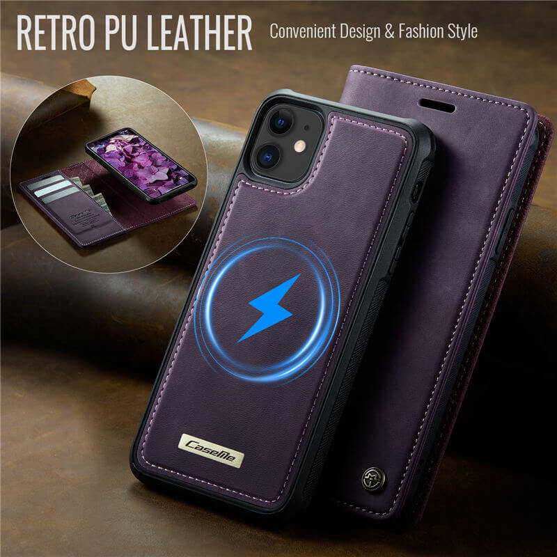 CaseMe iPhone 11 2-in-1 Magnetic Wallet Case