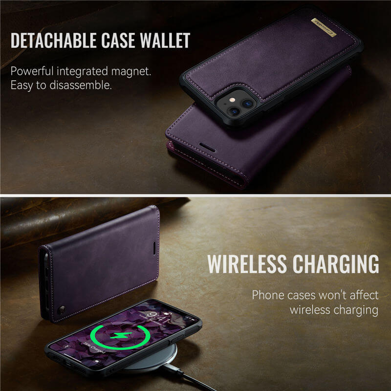 CaseMe iPhone 11 2-in-1 Magnetic Wallet Case