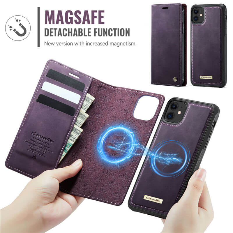 CaseMe iPhone 11 2-in-1 Magnetic Wallet Case