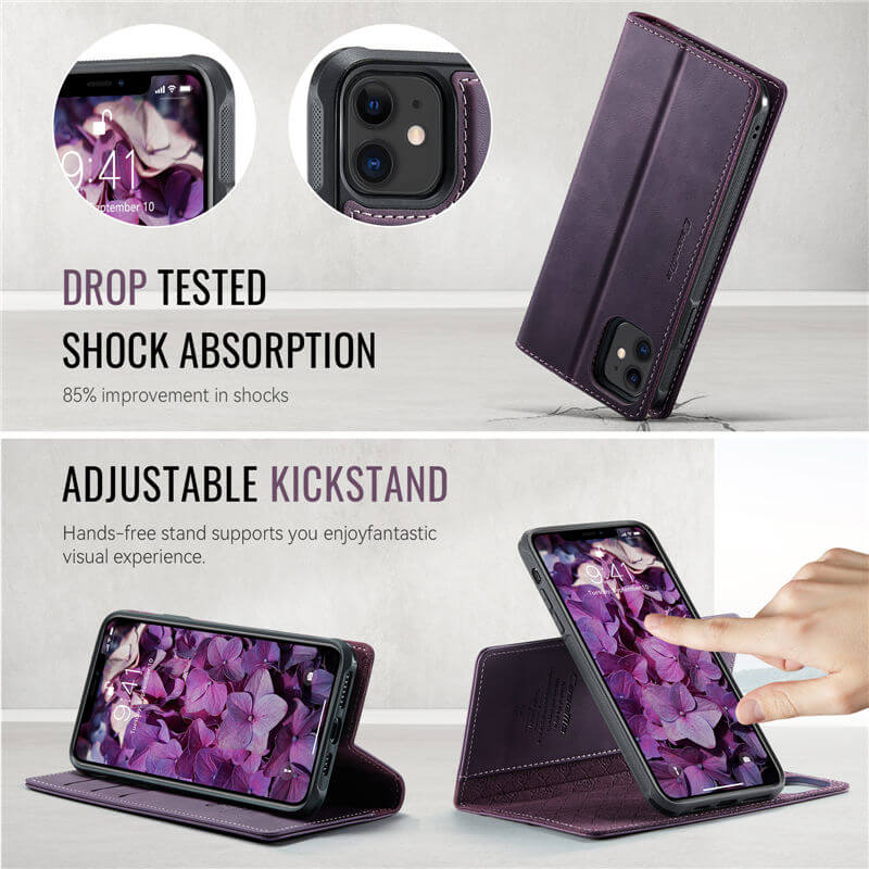 CaseMe iPhone 11 2-in-1 Magnetic Wallet Case