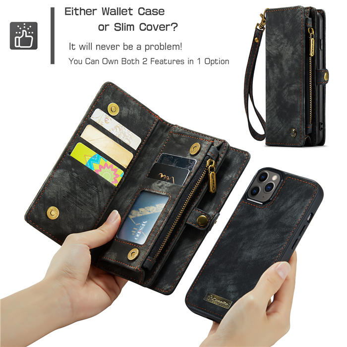 CaseMe iPhone 12 Wallet Case with Wrist Strap