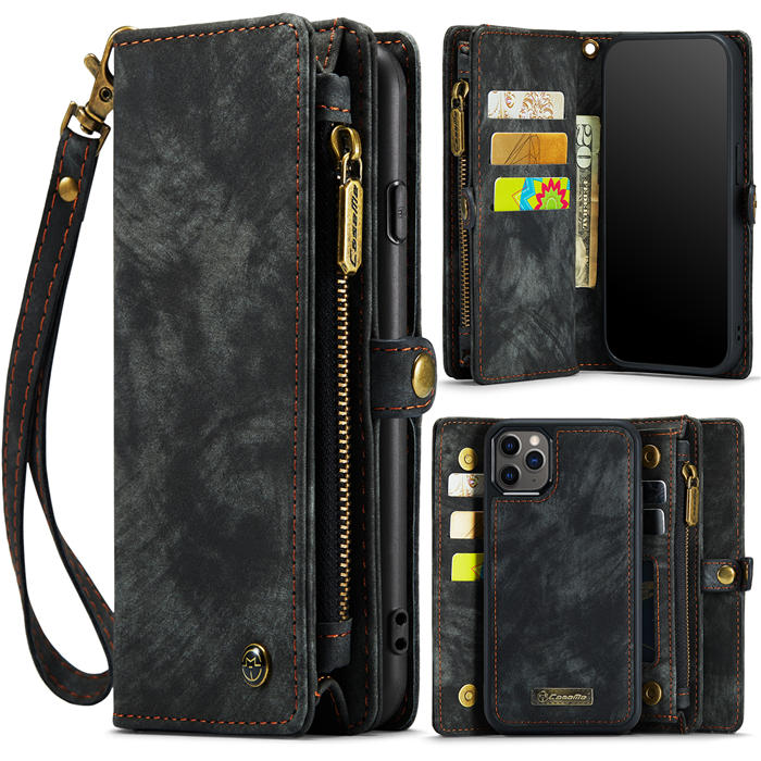 CaseMe iPhone 12 Wallet Case with Wrist Strap