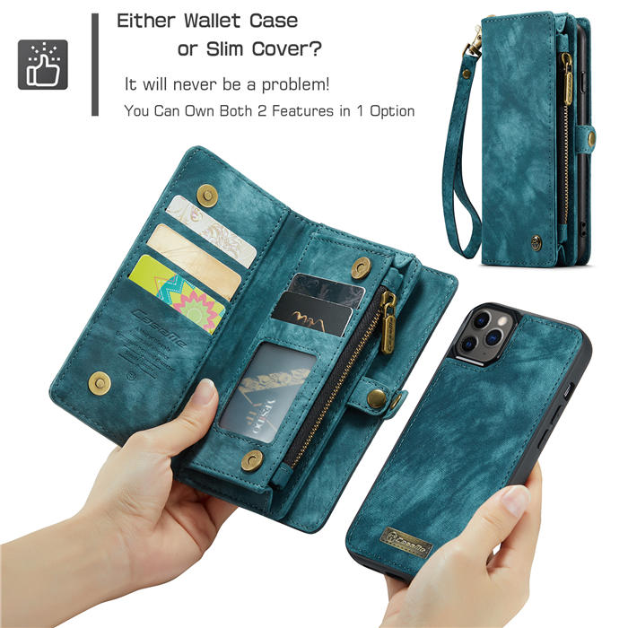 CaseMe iPhone 12 Wallet Case with Wrist Strap