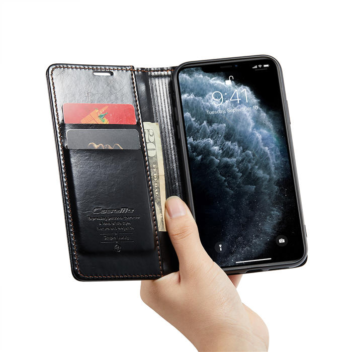 CaseMe iPhone 11 Pro Max Wallet Kickstand Magnetic Flip Case