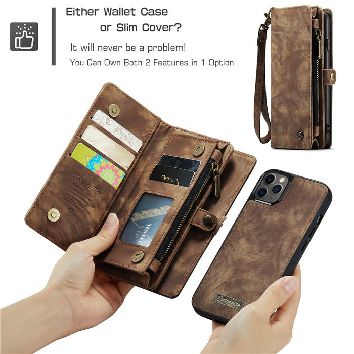 CaseMe iPhone 13 Pro Max Wallet Case with Wrist Strap