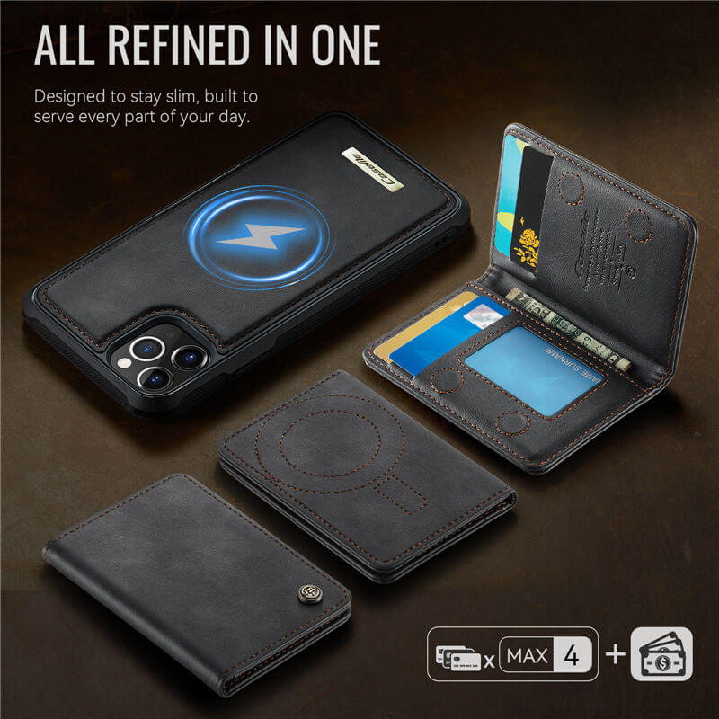 CaseMe iPhone 12 Pro Max 2-in-1 Detachable Magnetic Wallet Case