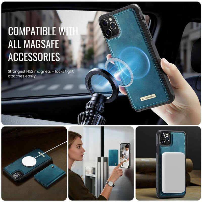 CaseMe iPhone 12 Pro Max 2-in-1 Detachable Magnetic Wallet Case