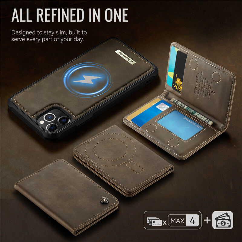 CaseMe iPhone 12 Pro Max 2-in-1 Detachable Magnetic Wallet Case