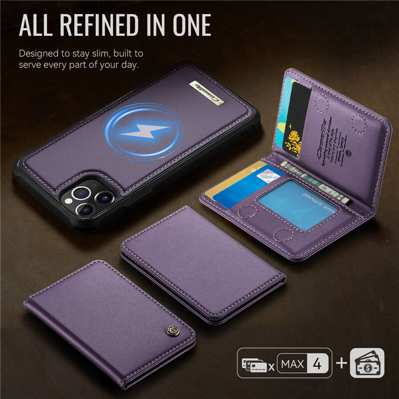 CaseMe iPhone 12 Pro Max 2-in-1 Detachable Magnetic Wallet Case