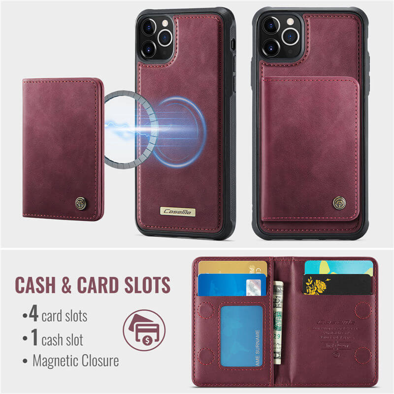 CaseMe iPhone 12 Pro Max 2-in-1 Detachable Magnetic Wallet Case