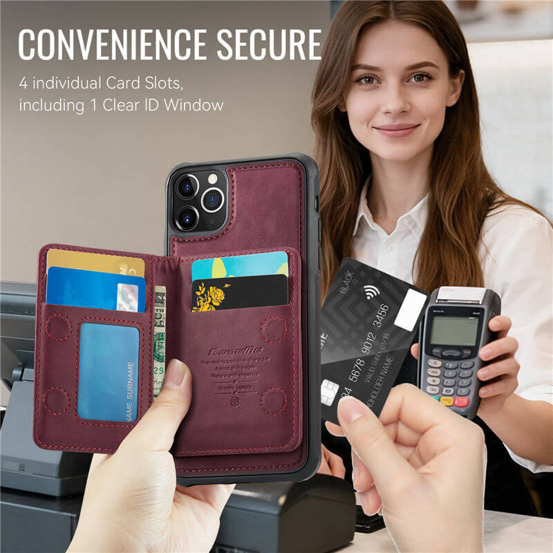 CaseMe iPhone 12 Pro Max 2-in-1 Detachable Magnetic Wallet Case
