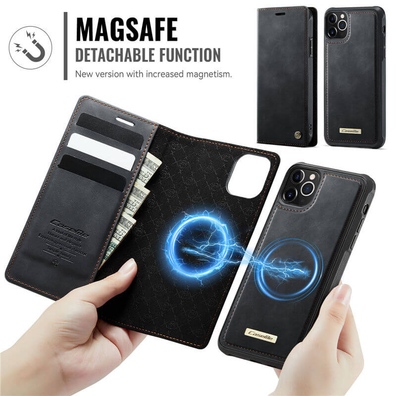 CaseMe iPhone 12/12 Pro 2-in-1 Magnetic Wallet Case