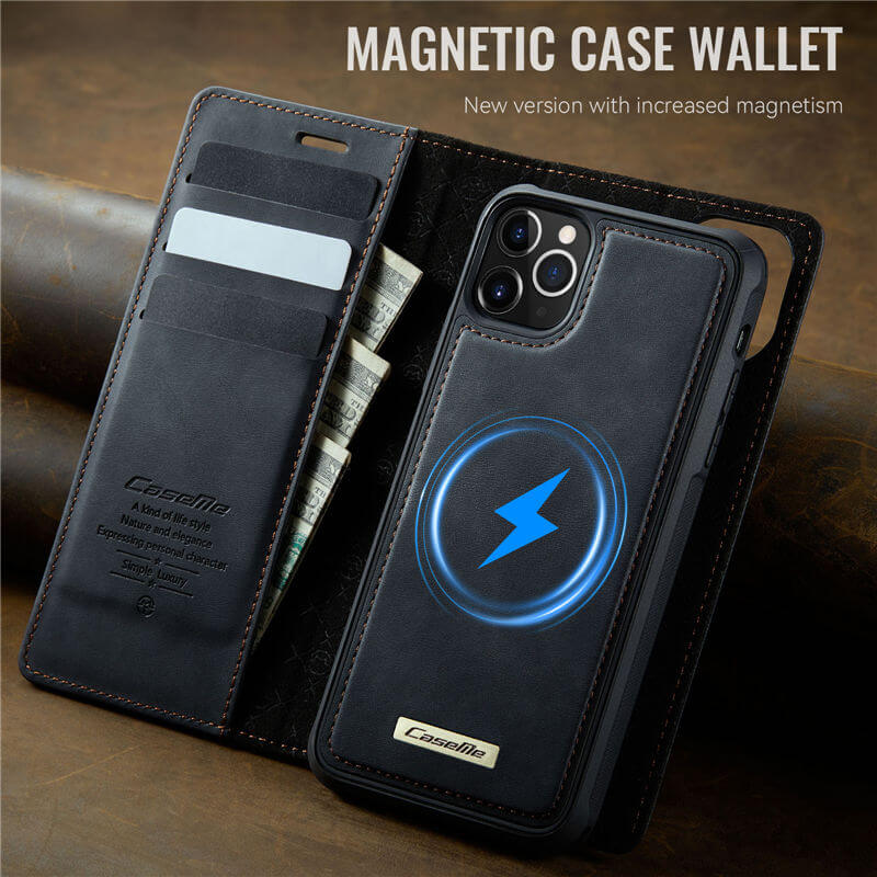 CaseMe iPhone 12/12 Pro 2-in-1 Magnetic Wallet Case