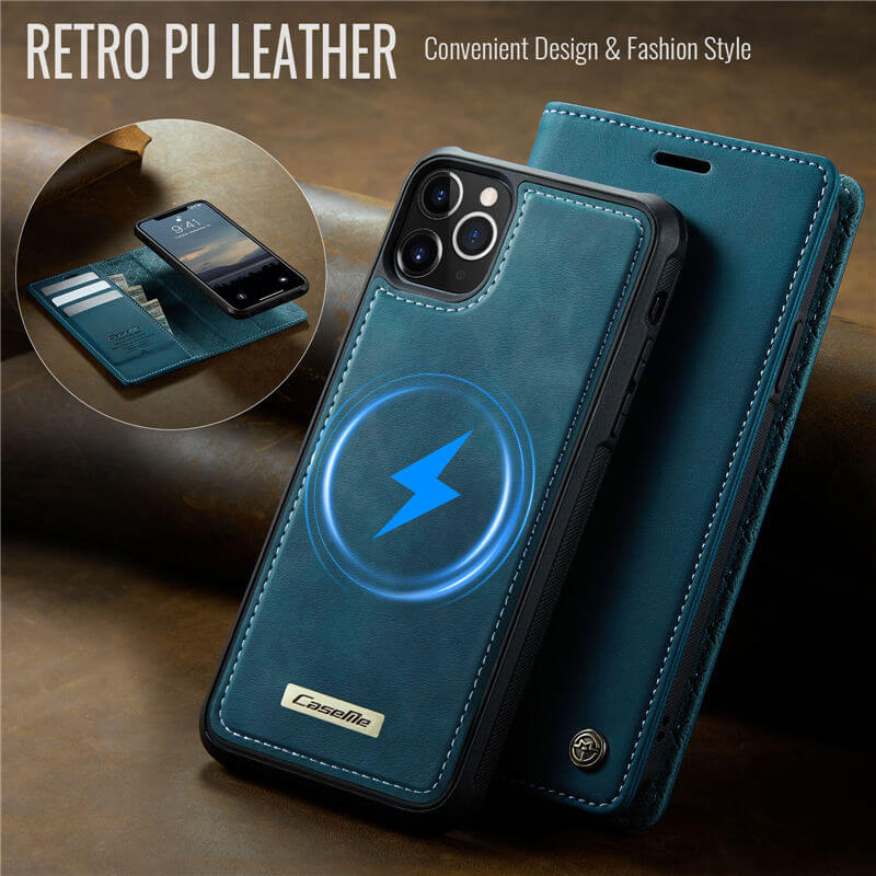 CaseMe iPhone 12/12 Pro 2-in-1 Magnetic Wallet Case