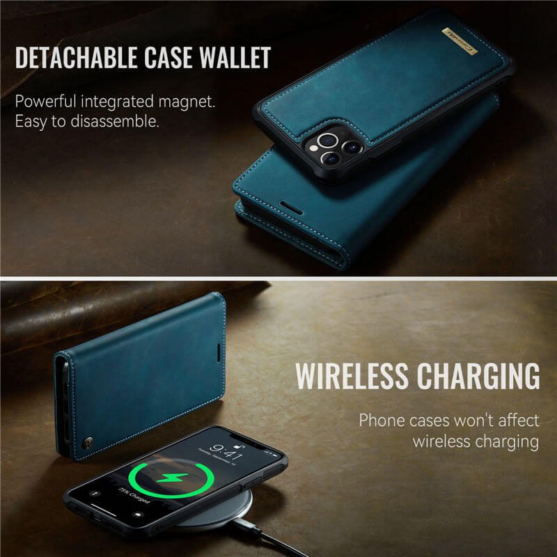 CaseMe iPhone 12/12 Pro 2-in-1 Magnetic Wallet Case