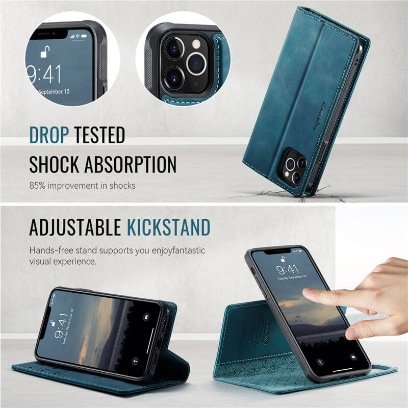 CaseMe iPhone 12/12 Pro 2-in-1 Magnetic Wallet Case