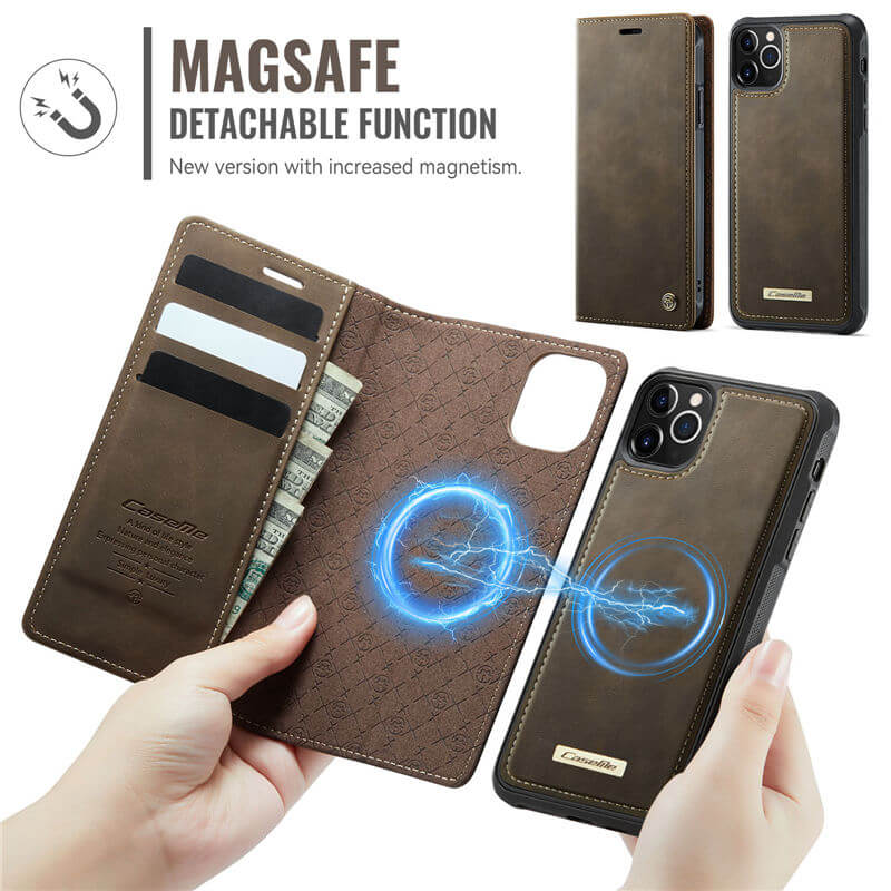 CaseMe iPhone 12/12 Pro 2-in-1 Magnetic Wallet Case
