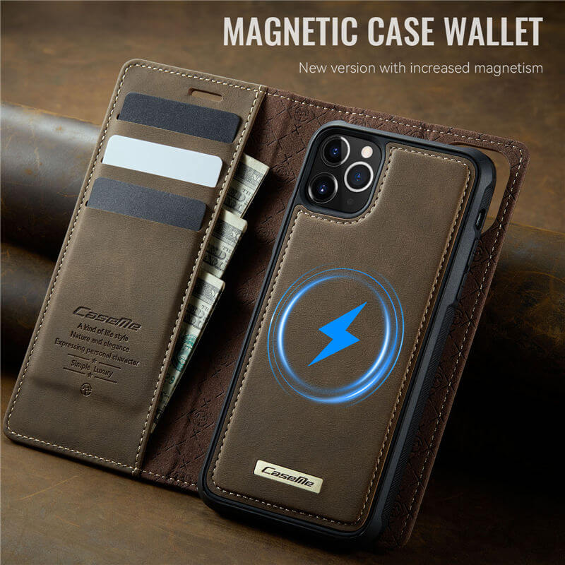 CaseMe iPhone 12/12 Pro 2-in-1 Magnetic Wallet Case