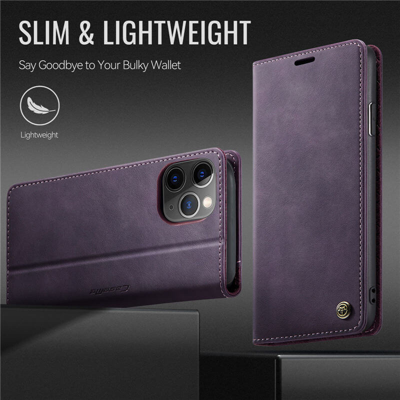 CaseMe iPhone 11 Pro Max Magnetic Wallet Case with RFID Blocking