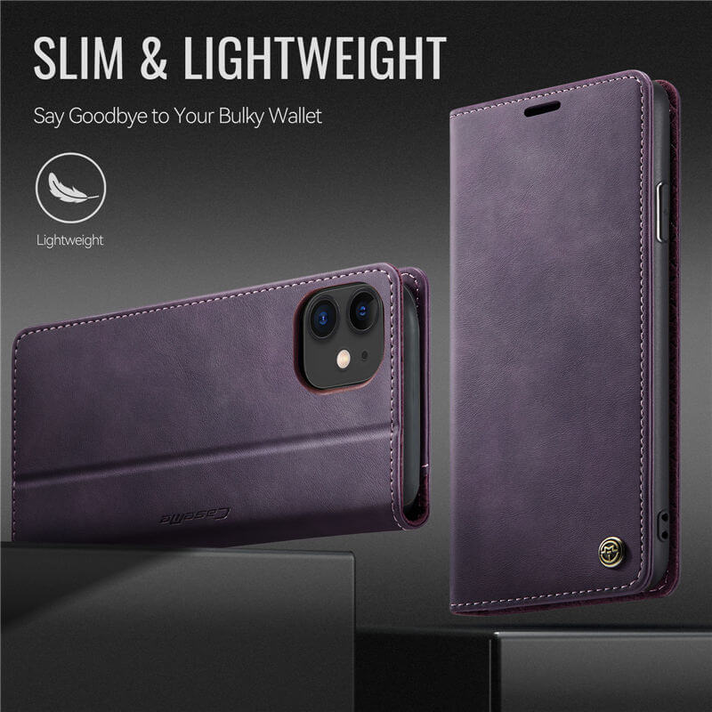 CaseMe iPhone 11 Magnetic Wallet Case with RFID Blocking