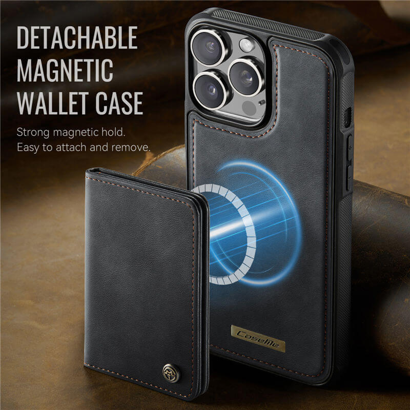CaseMe iPhone 13 Pro Max 2-in-1 Detachable Magnetic Wallet Case
