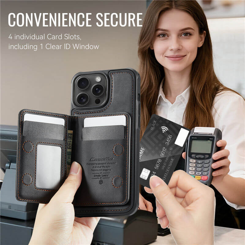 CaseMe iPhone 13 Pro Max 2-in-1 Detachable Magnetic Wallet Case