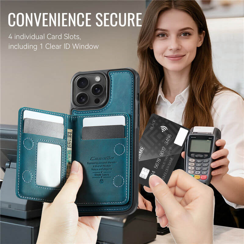 CaseMe iPhone 13 Pro Max 2-in-1 Detachable Magnetic Wallet Case