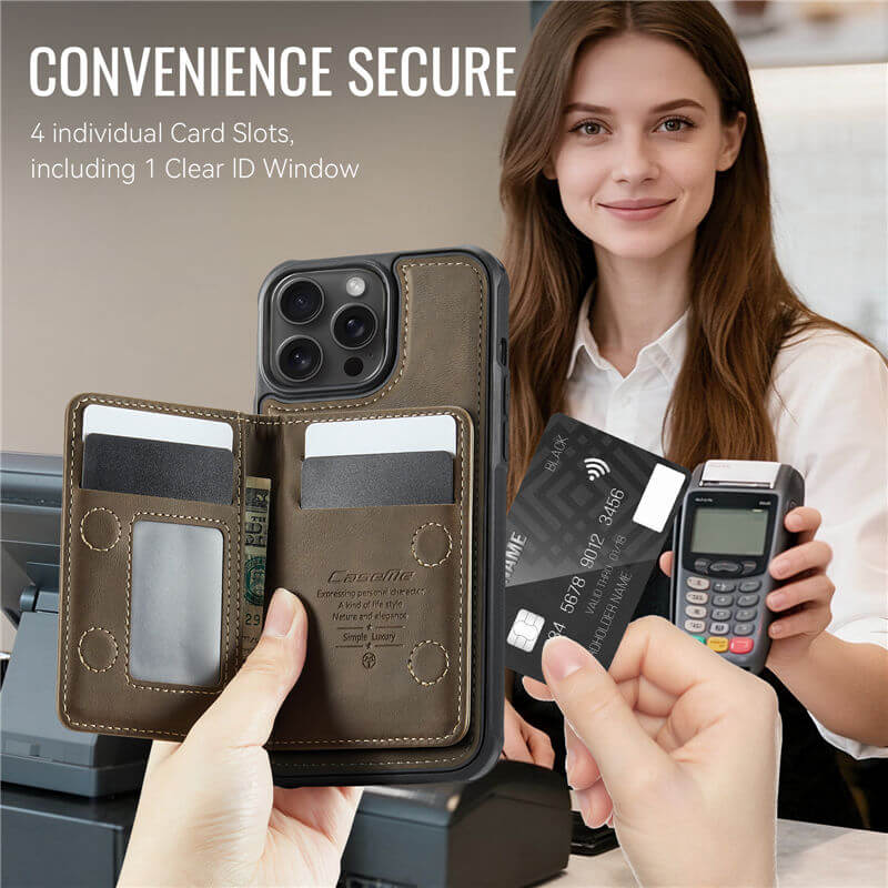 CaseMe iPhone 13 Pro Max 2-in-1 Detachable Magnetic Wallet Case