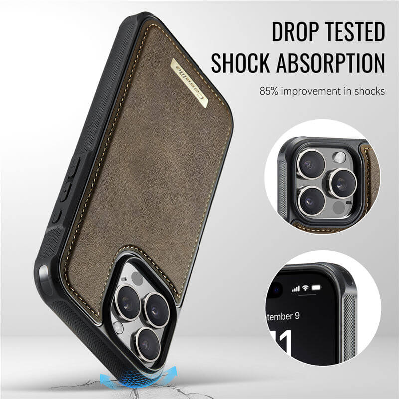 CaseMe iPhone 13 Pro Max 2-in-1 Detachable Magnetic Wallet Case