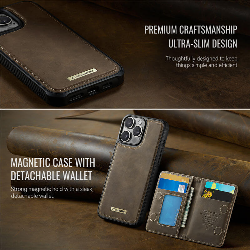 CaseMe iPhone 13 Pro Max 2-in-1 Detachable Magnetic Wallet Case
