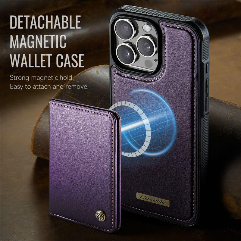 CaseMe iPhone 13 Pro Max 2-in-1 Detachable Magnetic Wallet Case