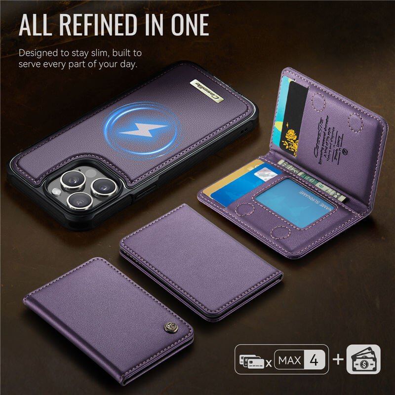 CaseMe iPhone 13 Pro Max 2-in-1 Detachable Magnetic Wallet Case