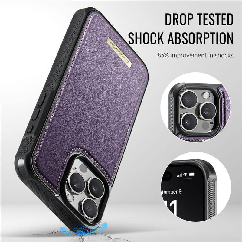 CaseMe iPhone 13 Pro Max 2-in-1 Detachable Magnetic Wallet Case