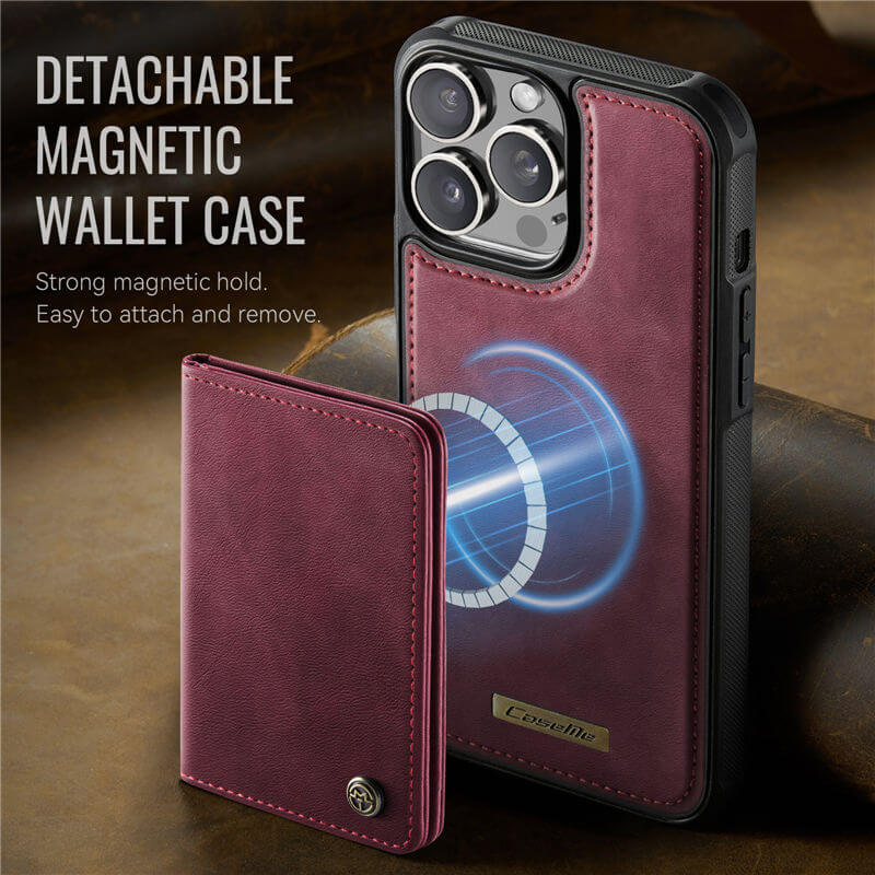 CaseMe iPhone 13 Pro Max 2-in-1 Detachable Magnetic Wallet Case
